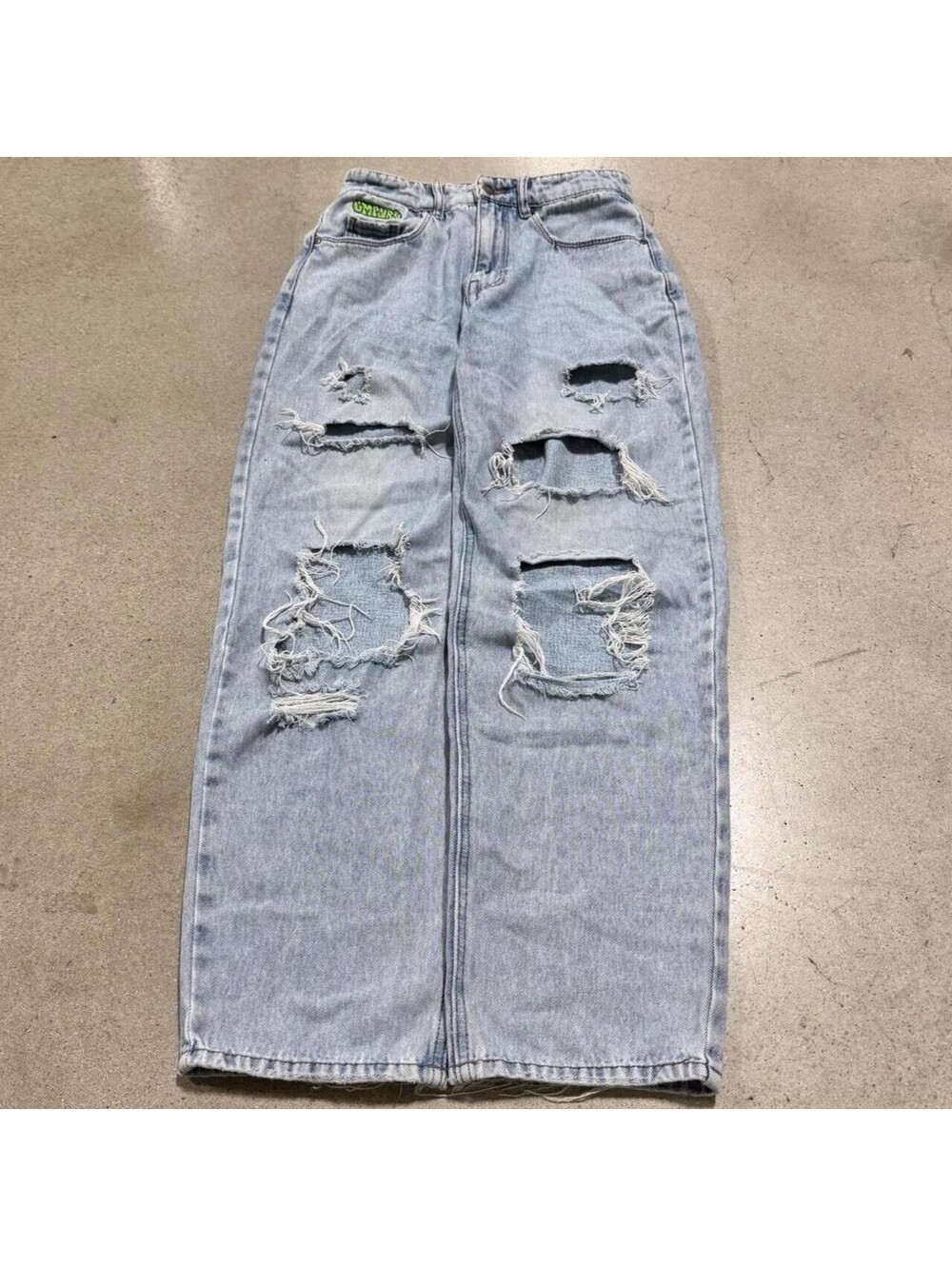 Y2K Empyre Tori Jeans Light Wash Blue Denim Distressed Jeans
